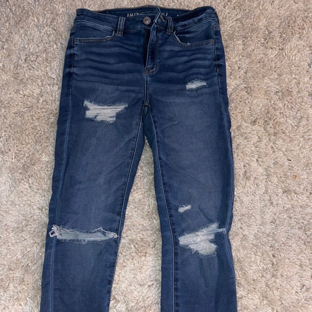 AE ripped skinny jeans
